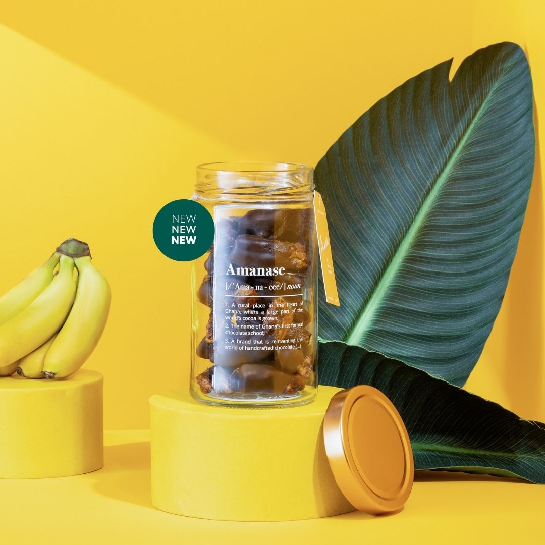 Amanase Organic Banana Bites | Zero Waste Glass