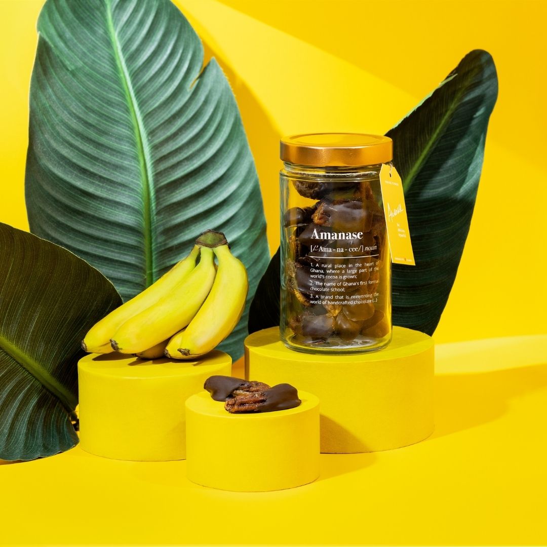 Amanase Organic Banana Bites | Zero Waste Glass